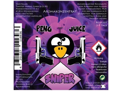 Twisted - Peng Juice - Sniper - 20ml Aroma