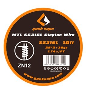 GeekVape - SS316L MTL Clapton - Wickeldraht