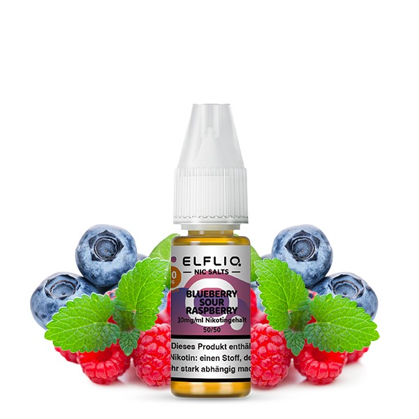 ELFLIQ Blueberry Sour Raspberry Liquid Nikotinsalz Elfbar