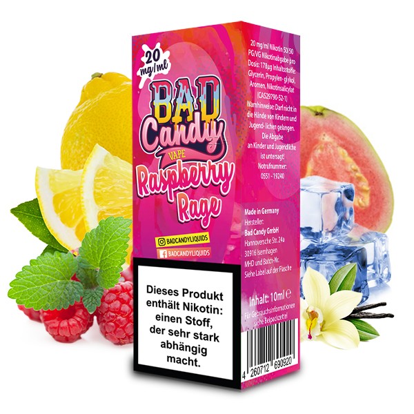 Bad Candy Liquid Raspberry Rage Nikotinsalz