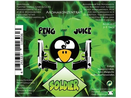 Twisted - Peng Juice - Soldier - 20ml Aroma