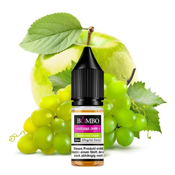 Apple and Grape Nikotinsalz Liquid Bombo