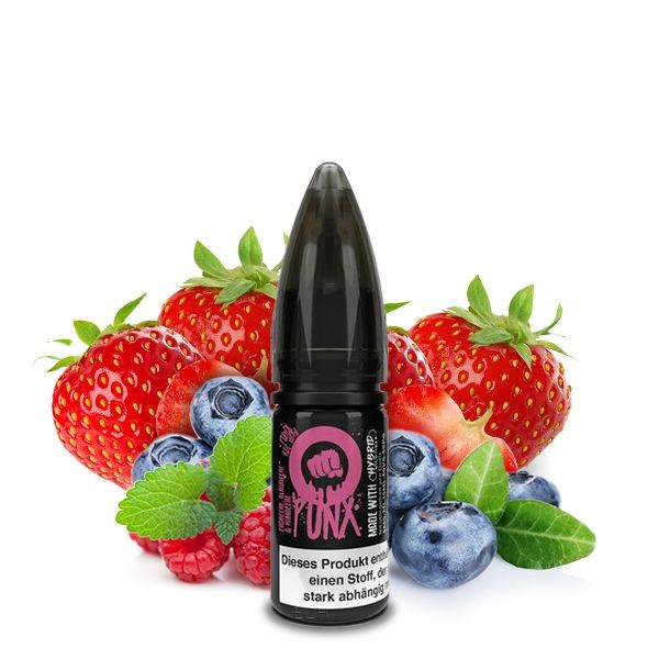 Riot Squad PUNX Liquid Strawberry, Raspberry & Blueberry Nikotinsalz 10ml