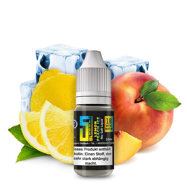 Lemon Peach Ice Nikotinsalz Liquid 5EL