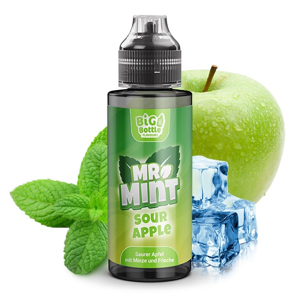Mr. Mint Sour Apple Aroma Big Bottle