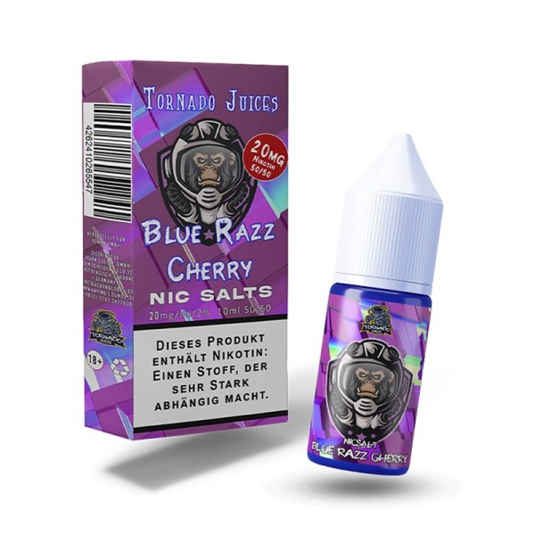 Blue Razz Cherry Liquid Tornado Juice Nikotinsalz