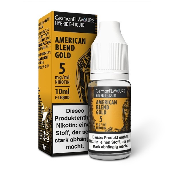 GermanFlavours Hybrid Liquid American Blend Gold Nikotinsalz 10ml