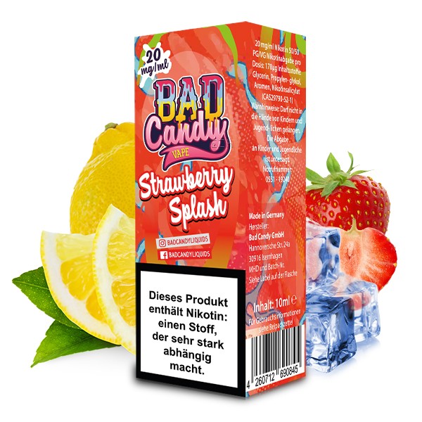Bad Candy Liquid Strawberry Splash Nikotinsalz